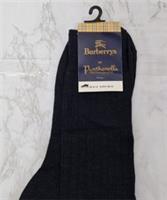 BURBERRYS BY PANTHRELLA Burberry Vintage English Mens Cotton Navy Socks UK 6-10