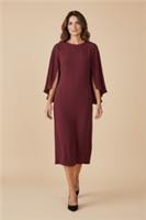 Burberry Burgundy Dress New With Tags Size 6 - 6 Regular