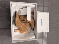 Brand New Burberry Jute Suede Sovereign / Storm Lace-Up Booties UK 2.5 / EU 35