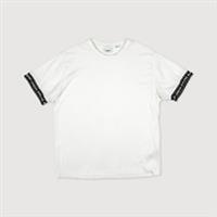 BURBERRY TAPE T-SHIRT WHITE BLACK [S FITS M]