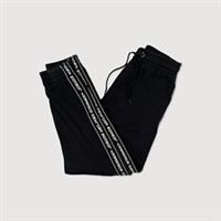 BURBERRY LONDON TAPE JOGGER BOTTOMS BLACK WHITE [XS FITS S]