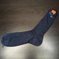 Burberry London Mens Size Large UK 10.5-12 EU 43-46 Navy Blue Socks Vintage 90s - 43-46 Regular