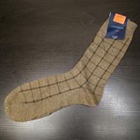 Burberry London Mens Size Large UK 10.5-12 EU 43-46 Brown Grid Socks Vintage 90s - L Regular