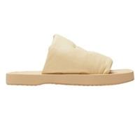Burberry EKD Slab leather slides Butter Beige Slab Knight Sandal