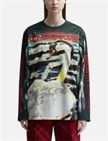 Burberry graphic T shirt top Swan motif Winds of change was £695 M uk12 NEW - MEDIUM Regular