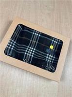 🧣 Vintage Burberrys Black & Camel Check Lambswool Scarf