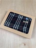 🧣 Vintage Burberry Black Nova Check Lambswool Scarf