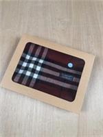 🧣 Vintage Burberrys Red Nova Check Lambswool Scarf Made in England