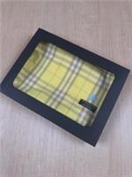 Burberry London 100% Cashmere Scarf Yellow Nova Check 🧣