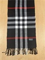 🧣 Vintage Burberrys Black Nova Check Lambswool Scarf SKU102