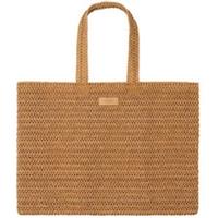 Burberry Goddess Crocheted Open Weave Natural Paper Straw Holiday Tote Bag New