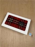 🧣 Burberrys Vintage Red Tartan Lambswool Scarf