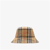 BURBERRY CHECK COTTON BUCKET HAT KIDS 4 - 6 YEARS SAND BEIGE &pound;195 RRP BNWT