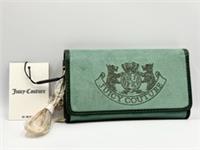 Juicy Couture Twig Twin Dogs Crossbody Bag Purse Green Velvet Brand New Rare