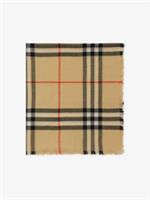 Burberry Check Wool Scarf Sand Beige. BNWT. RRP &pound;355