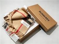 Burberry Cashmere Scarf Beige New With Tags 100% Cashmere