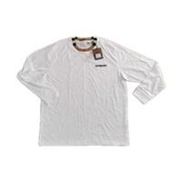 Burberry Men's White Long sleeve Shirt Size L Brand New With Tags. - L Regular