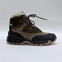 Burberry Tor Shearling Lined Black Brown 8043653 EU41.5 UK7.5
