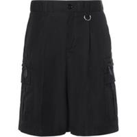 Burberry D-Ring Cotton Gabardine Cargo Shorts Black 8047031 SIZE46 UK W31