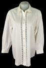 BURBERRY'S Womans White 3/4 Sleeve EVENING SHIRT Broderie Anglaise - L -RRP £395 - L Regular