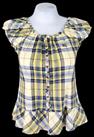 BURBERRY LONDON BLUE Womans SLEEVELESS SHIRT TOP Country Style - S - UK8 - £265 - S Regular