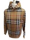New BURBERRY all-over Check Cotton Jacquard Hoodie Top.sz L.£790 - L Regular