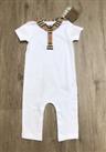 BURBERRY white baby romper age 18 months BNWT RRP £160