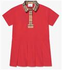 Burberry girls Red , Check Collar dress age 10 Yrs BNWT RRP £250