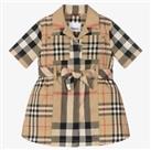 Burberry Girls Clotilde Check Dress In Beige age 3 years BNWT RRP £370
