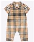 BURBERRY Baby Boys Check Andreas Romper In Beige age 3 months BNWT RRP £200
