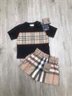 Burberry girls outfit beige skirt & blouse age 18 months RRP £400