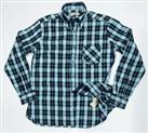 Vintage Burberry Nova Check Turquoise/Black Long Sleeve Shirt Large (S )RRP £249 - S Regular