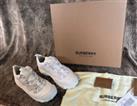 BURBERRY ARTHUR MENS LOW TOP SNEAKERS OFF WHITE UK7.5 RRP £629 #E37Z
