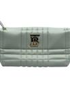 Burberry Lola Zip Pistachio Quilted Leather Crossbody Bag with TB Monogram