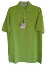 New Vintage THOMAS BURBERRY Slim Fit Polo Shirt Pique Cotton Green S - S Regular