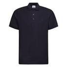 Burberry Men's Cotton Polo Shirt With Embroidered Logo In Blue - L Regular