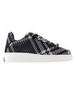Burberry Women's Box Knit Sneakers - Synthetic - Round Toe In Black