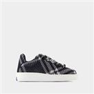 Burberry Women's Black Box Knit Sneakers - Synthetic In Black