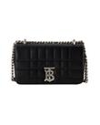 Burberry Women's Quilted Leather Crossbody Bag With Adjustable Strap In Black