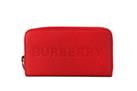 Burberry Women's Embossed Logo Leather Continental Clutch Wallet In Red