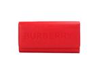 Burberry Women's Grained Leather Embossed Continental Flap Wallet With Multiple