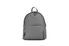 Burberry Men's Charcoal Grey Pebbled Leather Branded Backpack With Multiple Pock