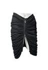 Burberry Runway Ruched Black stretch skirt Size 6 UK, - 6 Regular