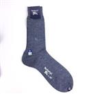 Burberry's Japan Socks - Vintage 90s - Authentic - Size 25 (UK 8) - Grey - BNWT - 25 Regular