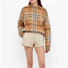 Burberry Shorts Size UK 4 Ember Elasticated Waist Cotton Cashmere - Soft Taupe - 4 Regular