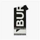 Burberry Logo Wool Jacquard Scarf, Black