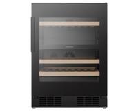 Hisense RW3N122GSLF 46 Bottle Dual Zone Black Wine Cooler