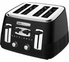 Tefal TT780N40 1700W Avanti Classic 4 Slice Toaster with Defrost Function Black