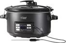 Russell Hobbs 25630 Sous Vide Slow Cooker with Meat Thermometer 6.5L Black