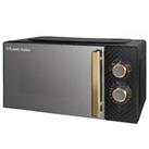 Russell Hobbs RHMM723B Manual Microwave 17L 700W 5 Power Levels Black Groove